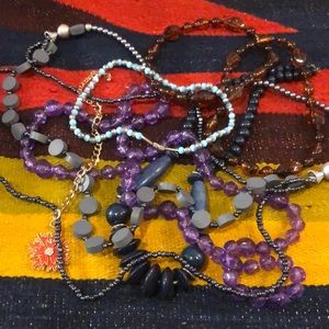Vintage lot of beaded necklaces